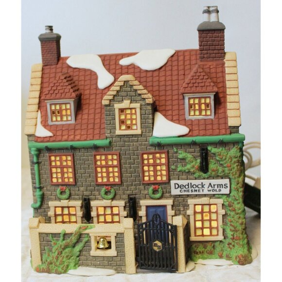 NEW 1994 Dept 56 Heritage Village Dickens' Series Dedlock Arms 5752-5 3rd Ed. - Picture 3 of 16